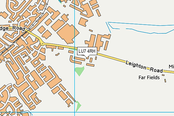 LU7 4RH map - OS VectorMap District (Ordnance Survey)