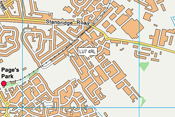 LU7 4RL map - OS VectorMap District (Ordnance Survey)