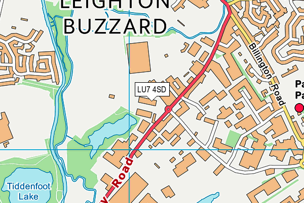 LU7 4SD map - OS VectorMap District (Ordnance Survey)