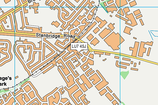 LU7 4SJ map - OS VectorMap District (Ordnance Survey)