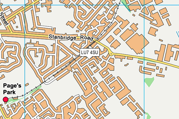 LU7 4SU map - OS VectorMap District (Ordnance Survey)