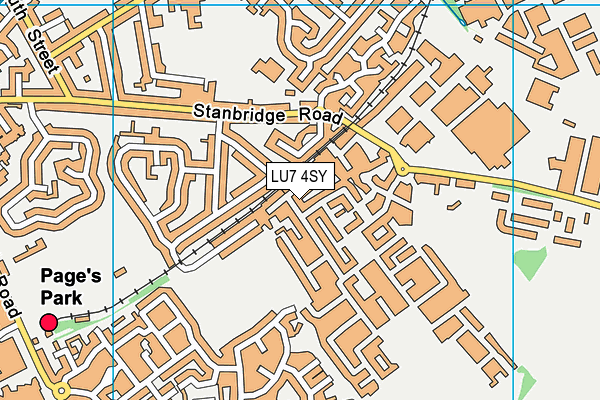 LU7 4SY map - OS VectorMap District (Ordnance Survey)