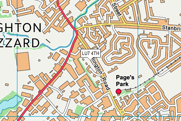 LU7 4TH map - OS VectorMap District (Ordnance Survey)