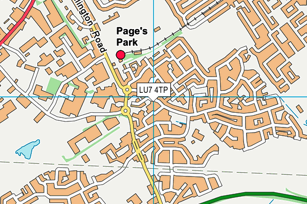 LU7 4TP map - OS VectorMap District (Ordnance Survey)