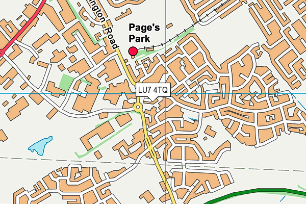 LU7 4TQ map - OS VectorMap District (Ordnance Survey)