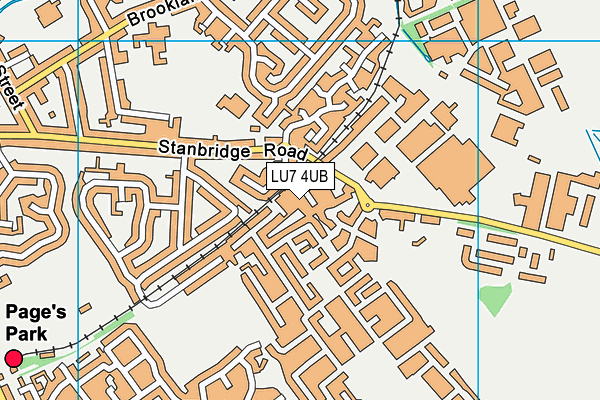 LU7 4UB map - OS VectorMap District (Ordnance Survey)