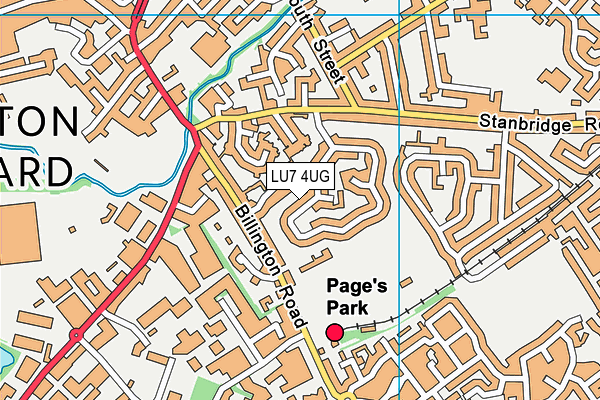 LU7 4UG map - OS VectorMap District (Ordnance Survey)