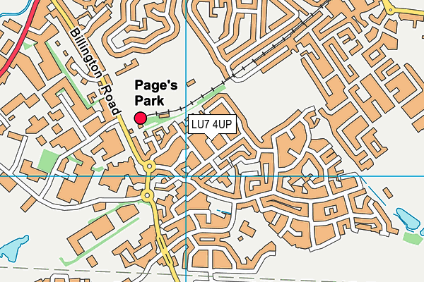 LU7 4UP map - OS VectorMap District (Ordnance Survey)