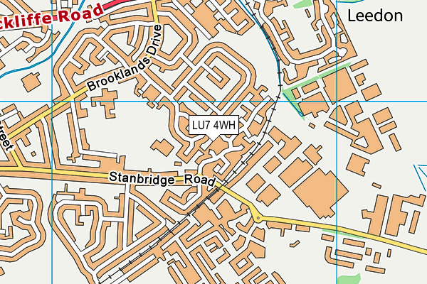 LU7 4WH map - OS VectorMap District (Ordnance Survey)