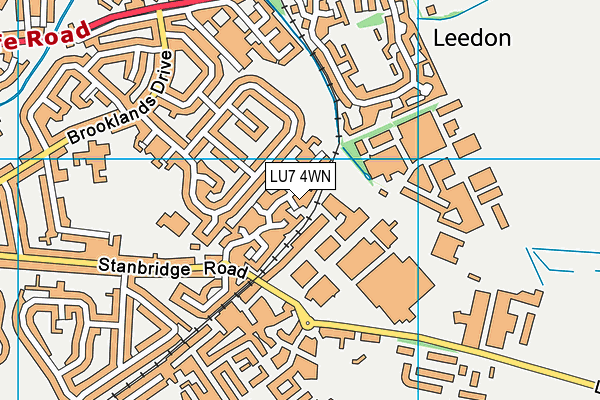 LU7 4WN map - OS VectorMap District (Ordnance Survey)