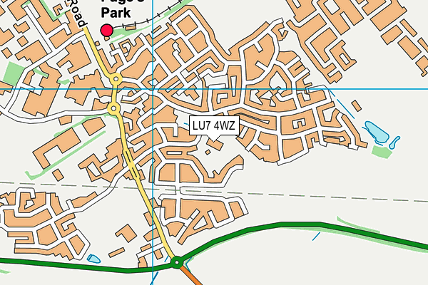 Greenleas School (Kestrel Way Site) map (LU7 4WZ) - OS VectorMap District (Ordnance Survey)