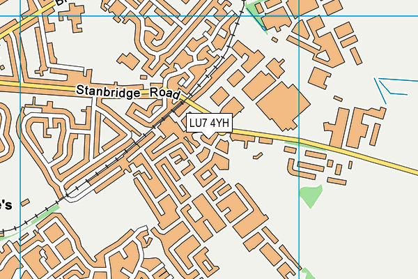 LU7 4YH map - OS VectorMap District (Ordnance Survey)