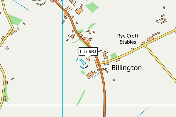 LU7 9BJ map - OS VectorMap District (Ordnance Survey)