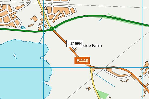 LU7 9BN map - OS VectorMap District (Ordnance Survey)