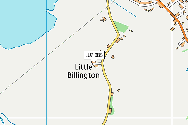 LU7 9BS map - OS VectorMap District (Ordnance Survey)