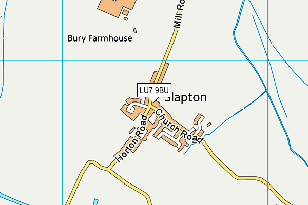 LU7 9BU map - OS VectorMap District (Ordnance Survey)