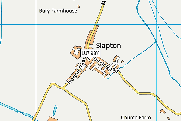 LU7 9BY map - OS VectorMap District (Ordnance Survey)