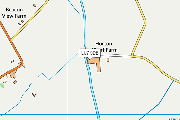 LU7 9DE map - OS VectorMap District (Ordnance Survey)