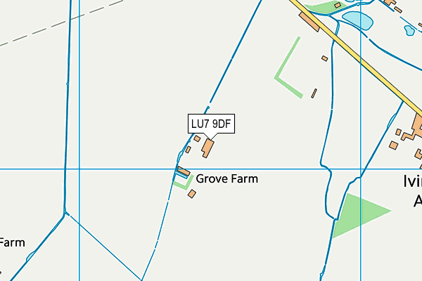 LU7 9DF map - OS VectorMap District (Ordnance Survey)