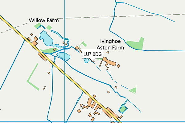 LU7 9DG map - OS VectorMap District (Ordnance Survey)