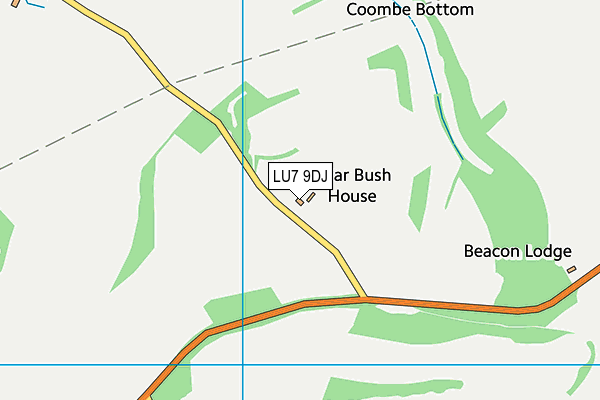 LU7 9DJ map - OS VectorMap District (Ordnance Survey)