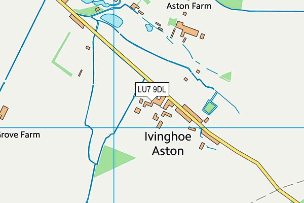 LU7 9DL map - OS VectorMap District (Ordnance Survey)