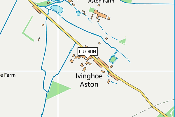 LU7 9DN map - OS VectorMap District (Ordnance Survey)