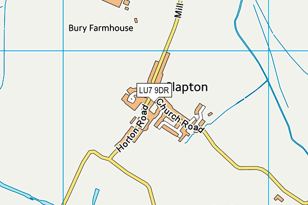 LU7 9DR map - OS VectorMap District (Ordnance Survey)