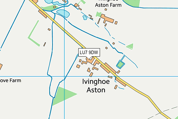 LU7 9DW map - OS VectorMap District (Ordnance Survey)