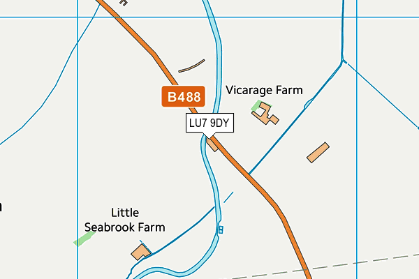 LU7 9DY map - OS VectorMap District (Ordnance Survey)