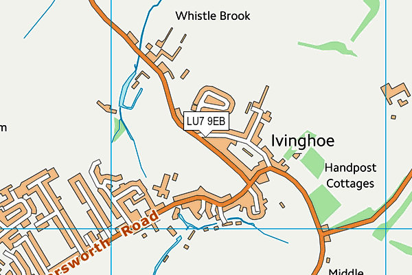 LU7 9EB map - OS VectorMap District (Ordnance Survey)