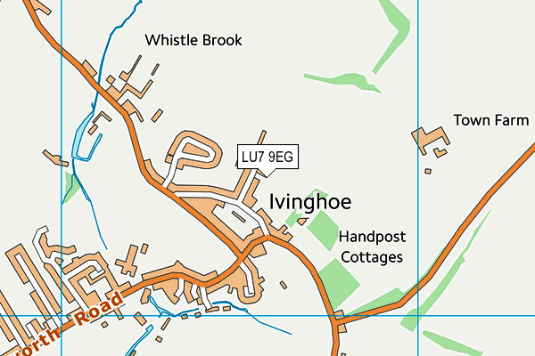 LU7 9EG map - OS VectorMap District (Ordnance Survey)