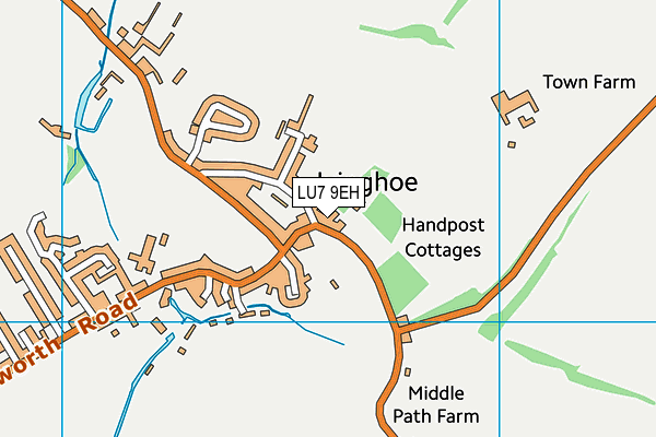 LU7 9EH map - OS VectorMap District (Ordnance Survey)