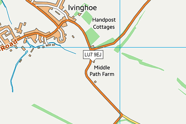 LU7 9EJ map - OS VectorMap District (Ordnance Survey)