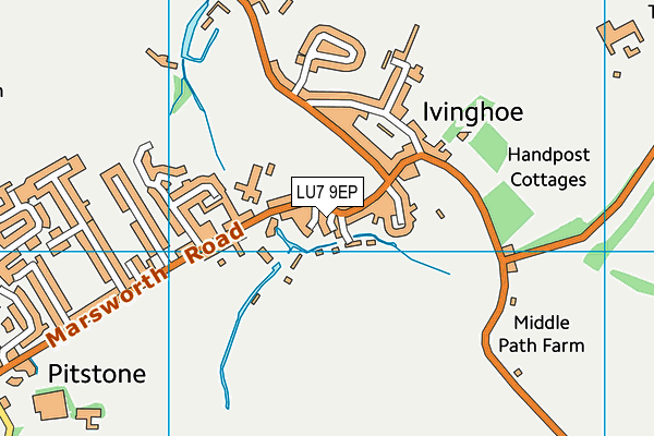LU7 9EP map - OS VectorMap District (Ordnance Survey)