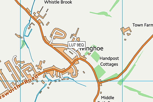 LU7 9EQ map - OS VectorMap District (Ordnance Survey)