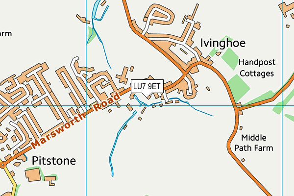 LU7 9ET map - OS VectorMap District (Ordnance Survey)