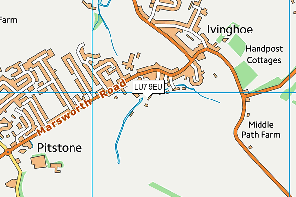 LU7 9EU map - OS VectorMap District (Ordnance Survey)