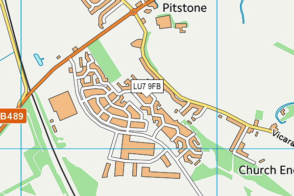 LU7 9FB map - OS VectorMap District (Ordnance Survey)