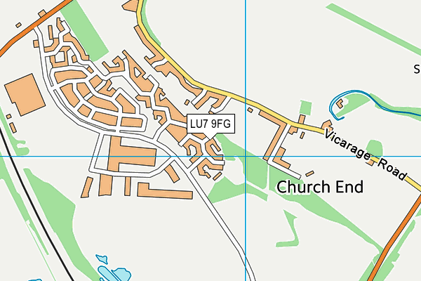 LU7 9FG map - OS VectorMap District (Ordnance Survey)