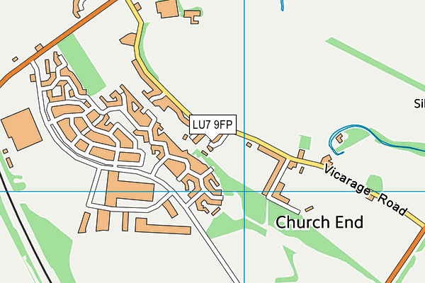 LU7 9FP map - OS VectorMap District (Ordnance Survey)