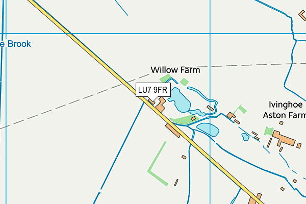 LU7 9FR map - OS VectorMap District (Ordnance Survey)