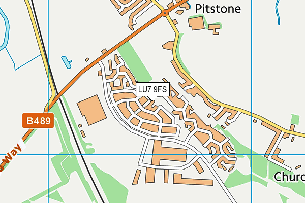 LU7 9FS map - OS VectorMap District (Ordnance Survey)