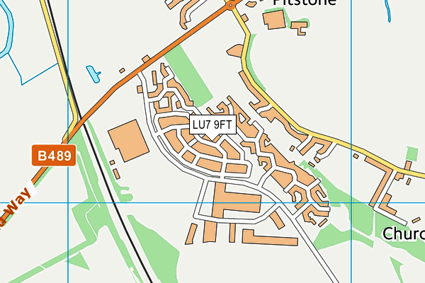 LU7 9FT map - OS VectorMap District (Ordnance Survey)