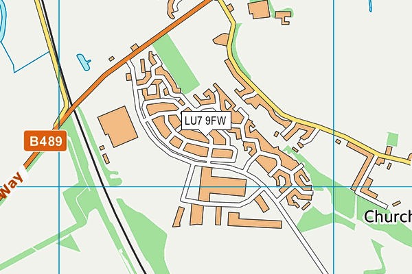 LU7 9FW map - OS VectorMap District (Ordnance Survey)