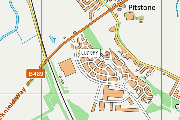 LU7 9FY map - OS VectorMap District (Ordnance Survey)