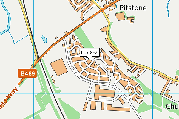 LU7 9FZ map - OS VectorMap District (Ordnance Survey)