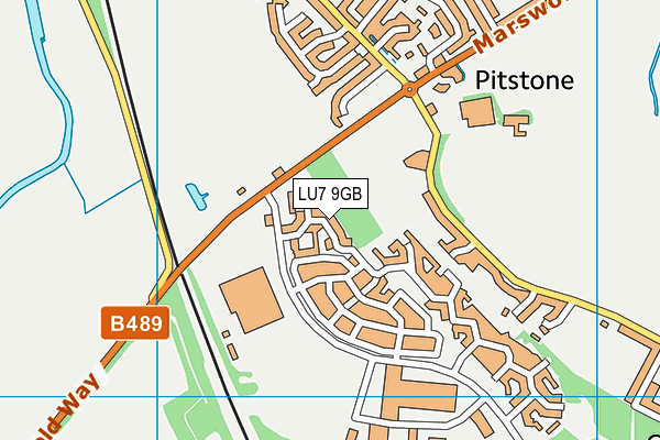 LU7 9GB map - OS VectorMap District (Ordnance Survey)