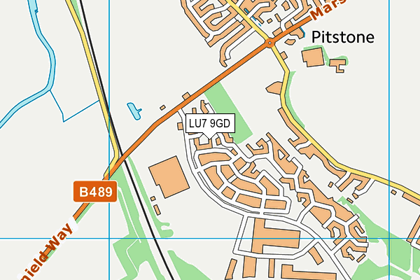 LU7 9GD map - OS VectorMap District (Ordnance Survey)