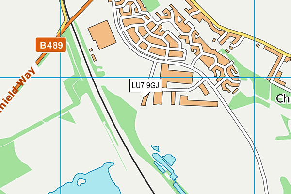 LU7 9GJ map - OS VectorMap District (Ordnance Survey)